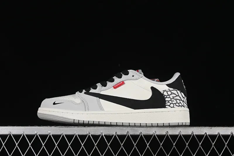 All Categories Air Jordan Jordan Series Basketball Shoes Air Jordan 1 Low High-end Customized Low-top Shoes Travis Scott x Fragment Design x Air Jordan 1 Low OG SP AJ1 Joe 1 Supreme United-Smoky Stone Low-top Cultural Casual Shoes JH6089-003